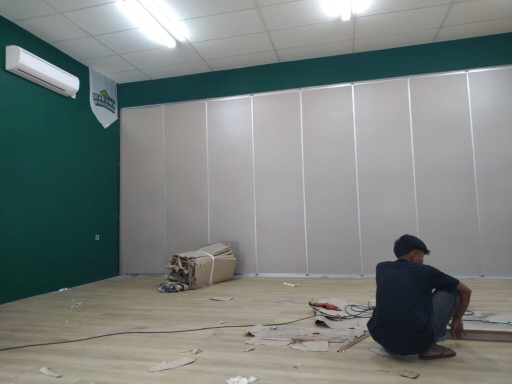 partisi geser sorepa peredam suara tipe sorepa pireki bandung